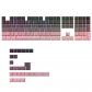 Contour Line Blackberry Pink 104+29 Keys PBT Doubleshot Side Legends Keycaps Set Cherry Profile for Cherry MX Keyboard